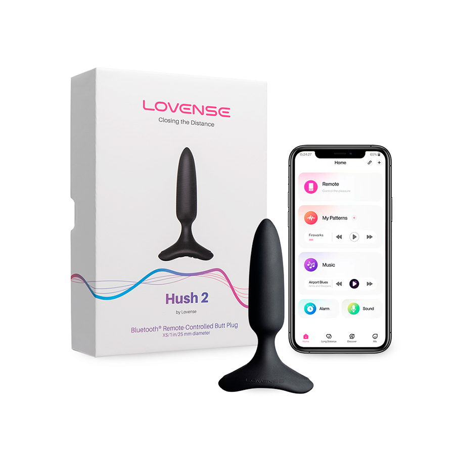Vibrador Anal Hush 2 Controlado por APP (1.0 pulgada) By Lovense  Punto  Happy