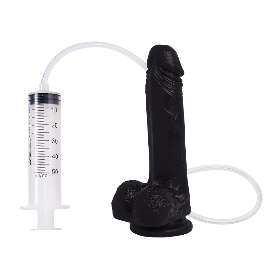 Dildo Uriel Black Nude Eyaculador
