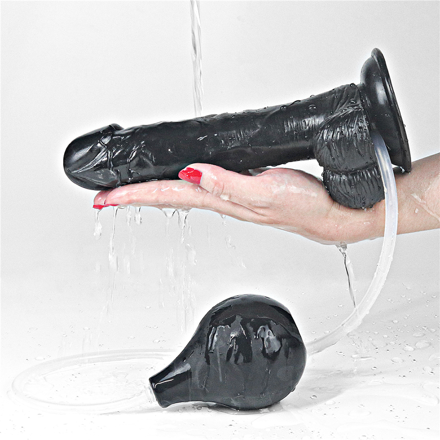 Dildo Squirt Extremo 9'' Black