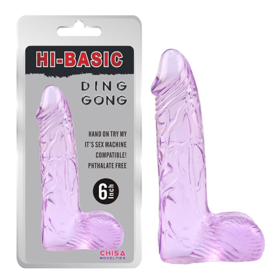 Dildo Ding Dong 6'' Purple