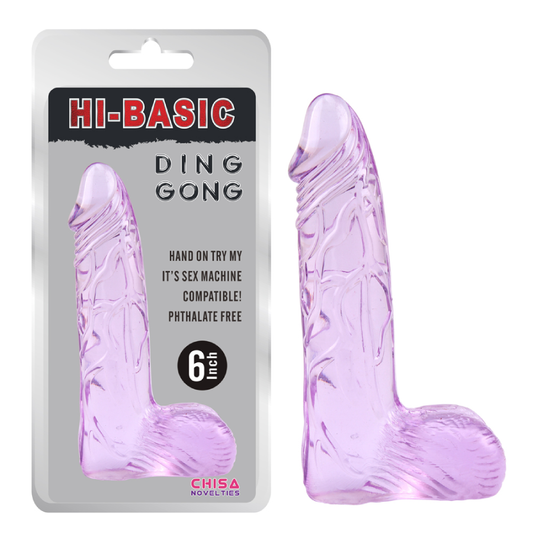 Dildo Ding Dong 6'' Purple