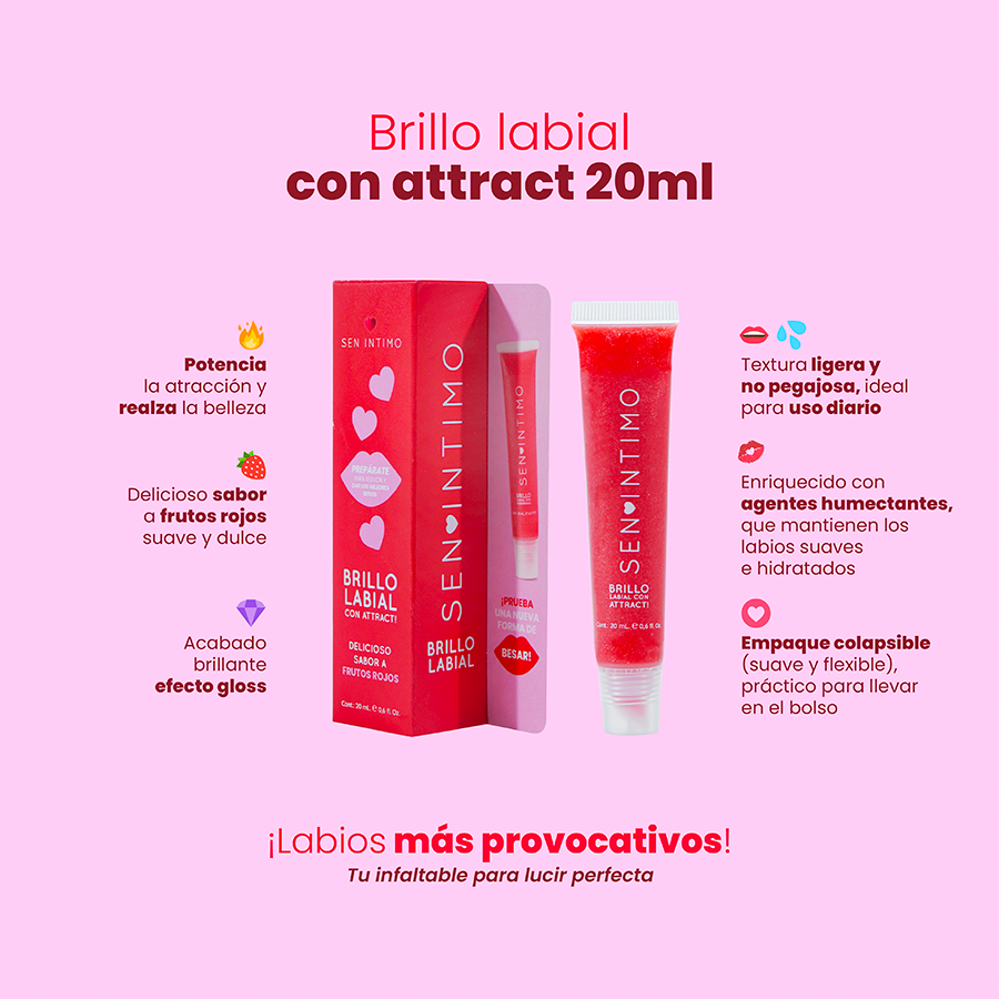 Brillo Labial X 20 Ml Frutos Rojos Sen Intimo