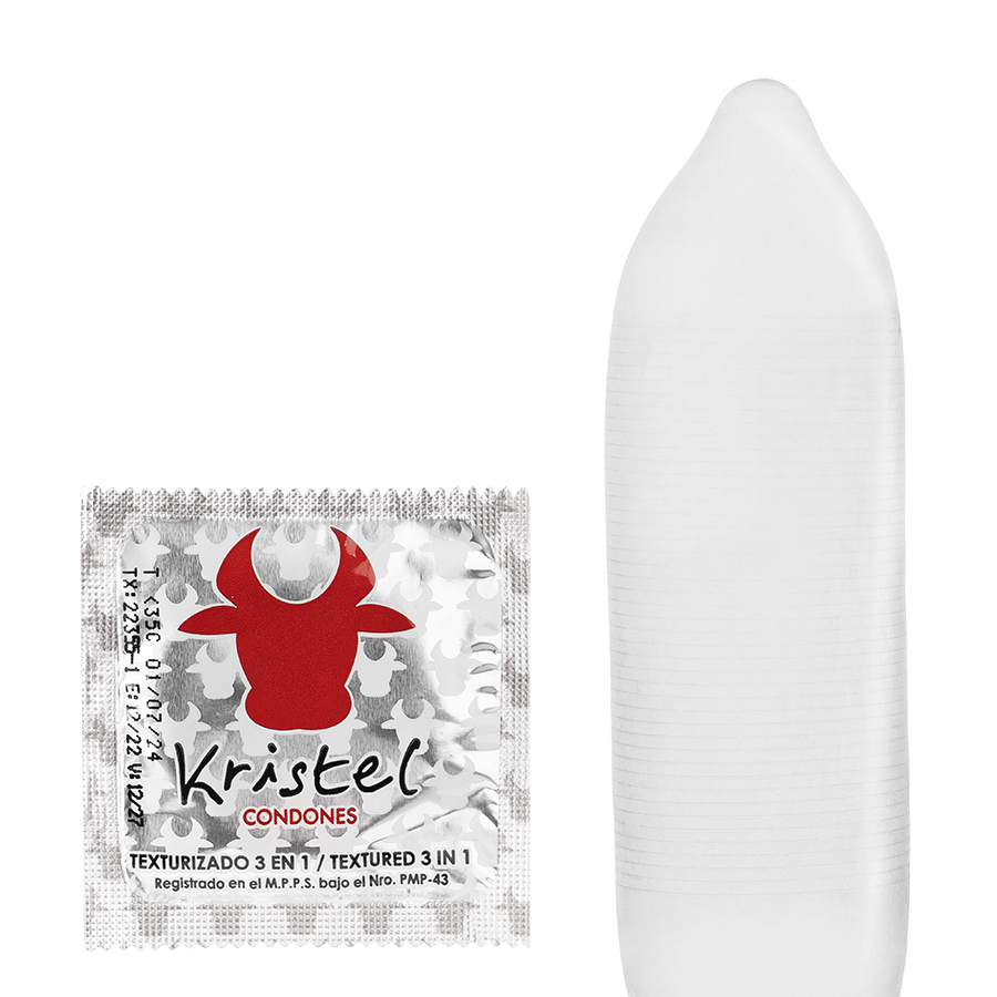 Condón Kristel Texturizado x 3 Unidades
