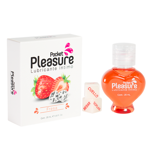 Lubricante Íntimo Fresa x 20 ml by Pocket Pleasure