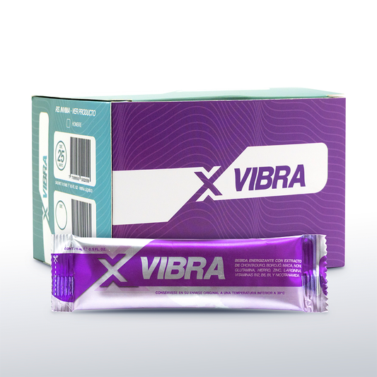 Caja x 25 Unds de Energizante Para Mujer X Vibra X 15 mL