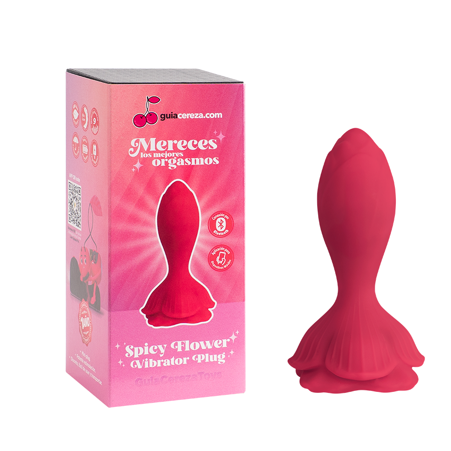 Vibrator Plug Spicy Flower Controlado por APP Global