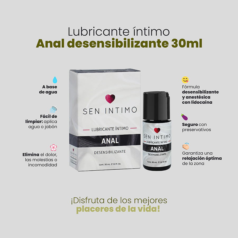 Lubricante Íntimo Anal Desensibilizante x 30 ml by Sen Intimo