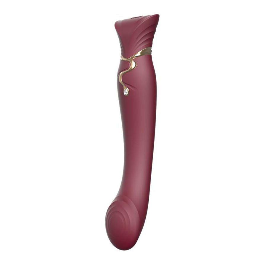 Set Vibrador de Lujo Queen Wine Red Controlado por APP Bluetooth by ZALO