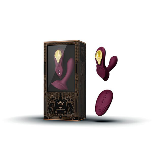 Vibrador de Lujo Doble Función Aya Velvet Purple Controlado por APP Global by ZALO