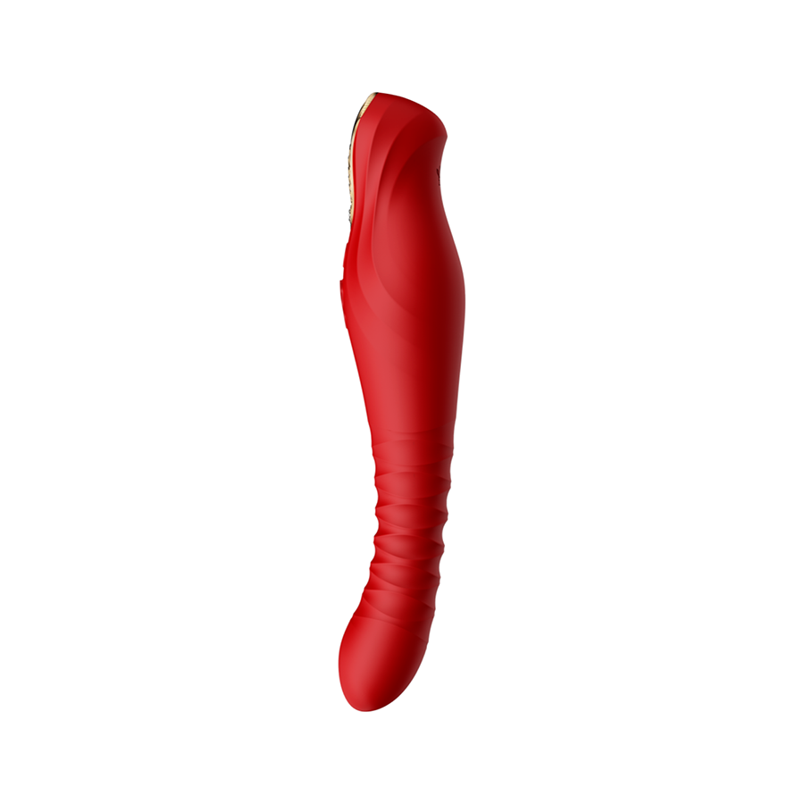 Vibrador de Lujo King Wine Red Controlado por APP Bluetooth by ZALO