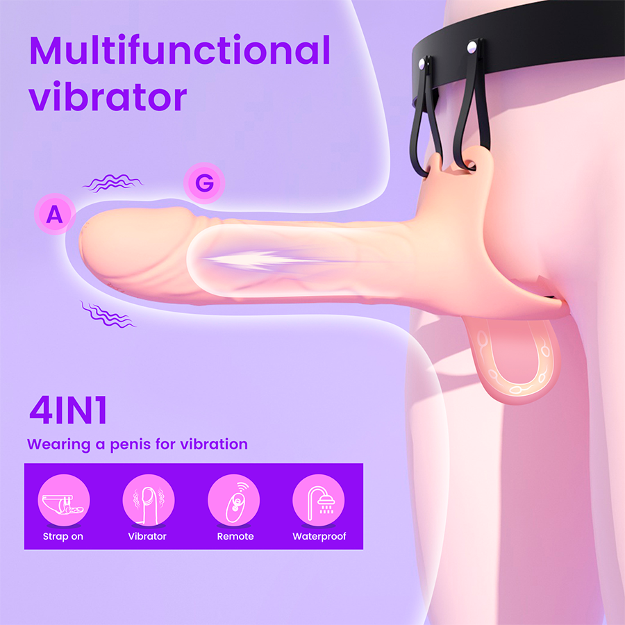 Boom Boom  Remote Control Vibrator Strap On