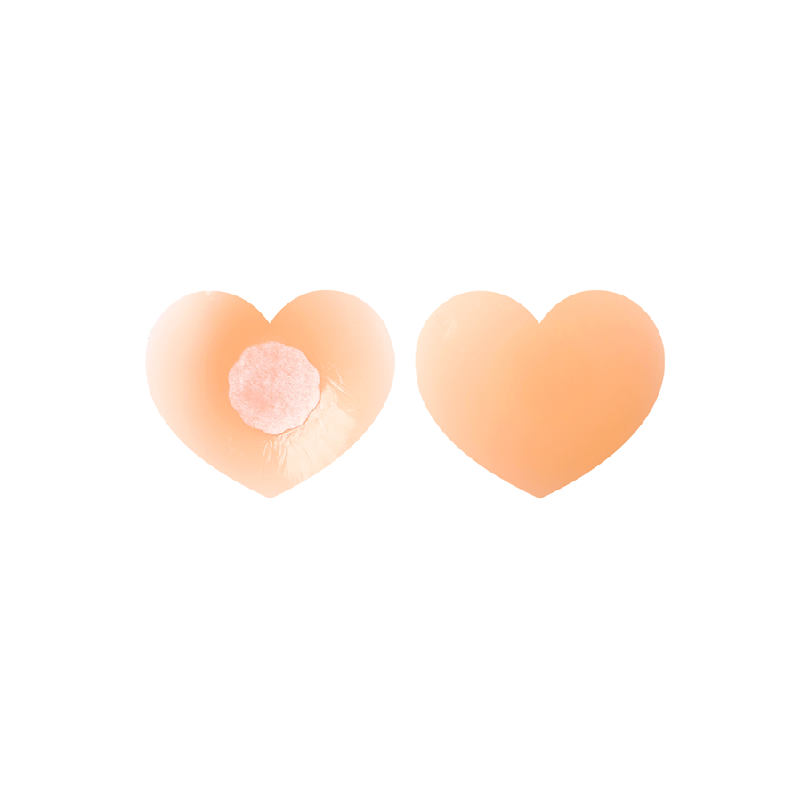 Cubrepezones Corazón Flesh