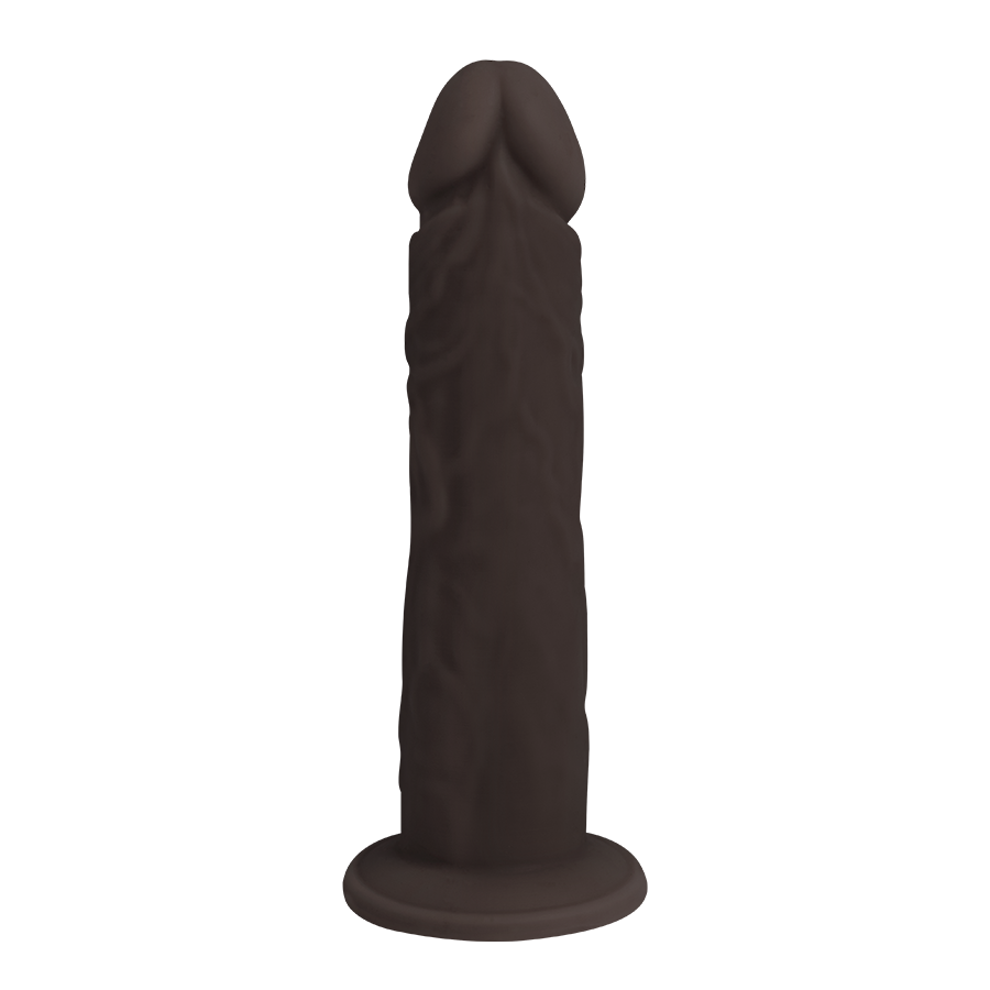 Premiun Silicone Dildo Hyperrealistic Talla L Brown