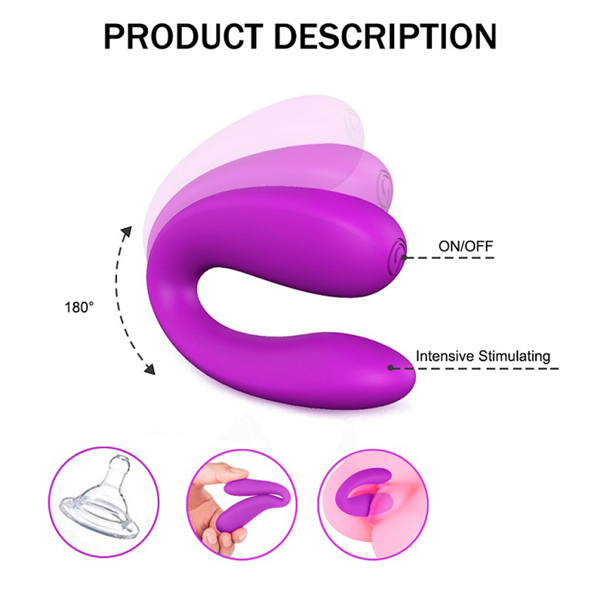 Vibrador de doble estimulación Vebe Purple