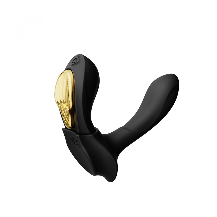 Vibrador de Lujo Doble Función Aya Obsidian Black Controlado por APP Global by ZALO