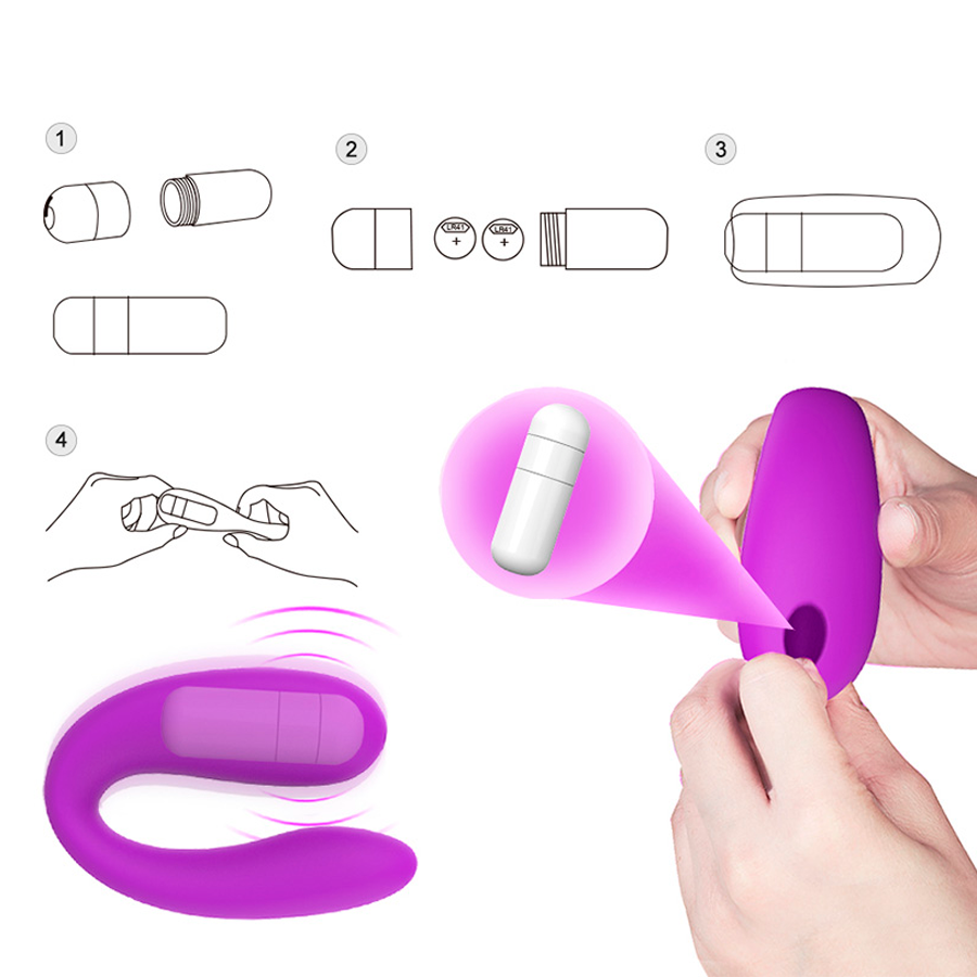 Vibrador de doble estimulación Vebe Purple