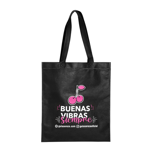 BOLSA PLANA BUENAS VIBRAS 31X37